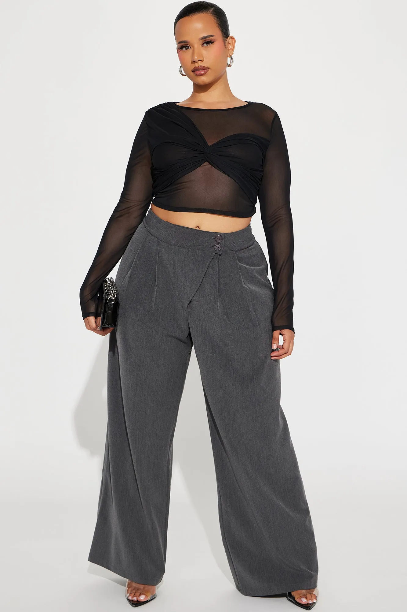 Anything You Can Do Trouser Pant - Charcoal