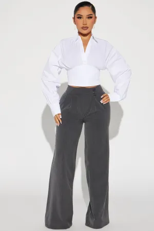 Anything You Can Do Trouser Pant - Charcoal