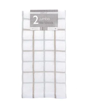 Assorted - 2-pack jumbo tea towels