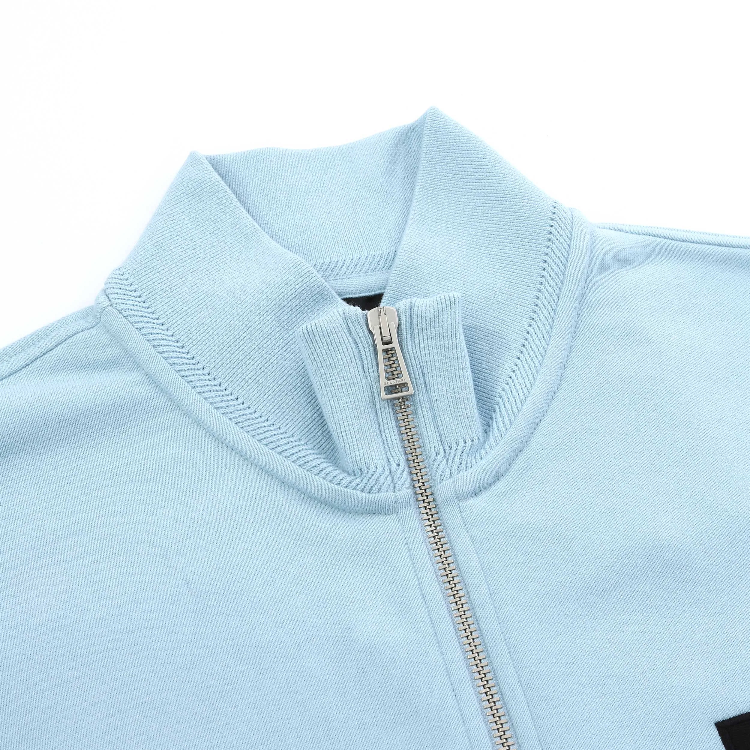 Belstaff Full Zip Sweat Top in Skyline Blue