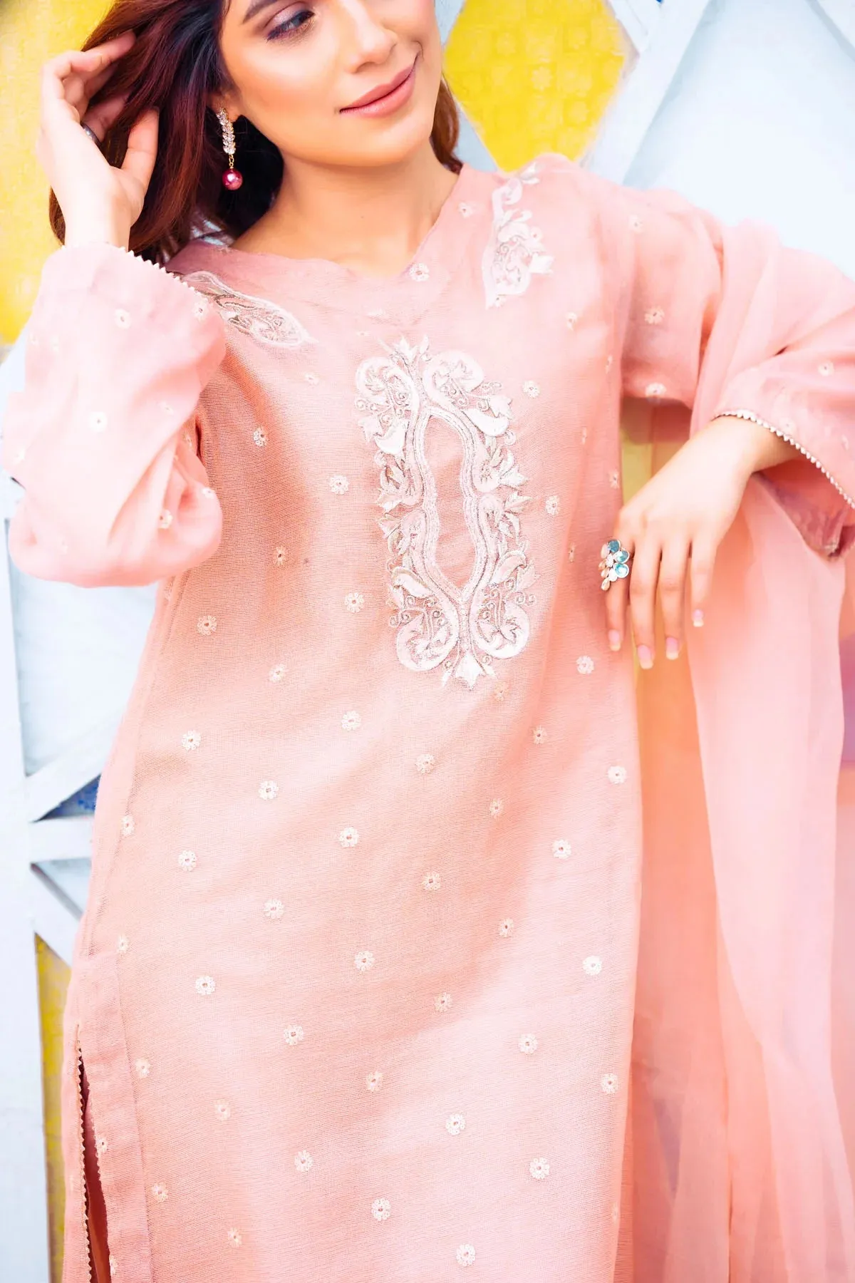 BERRY PUNCH COTTON NET PRET 2 PCs