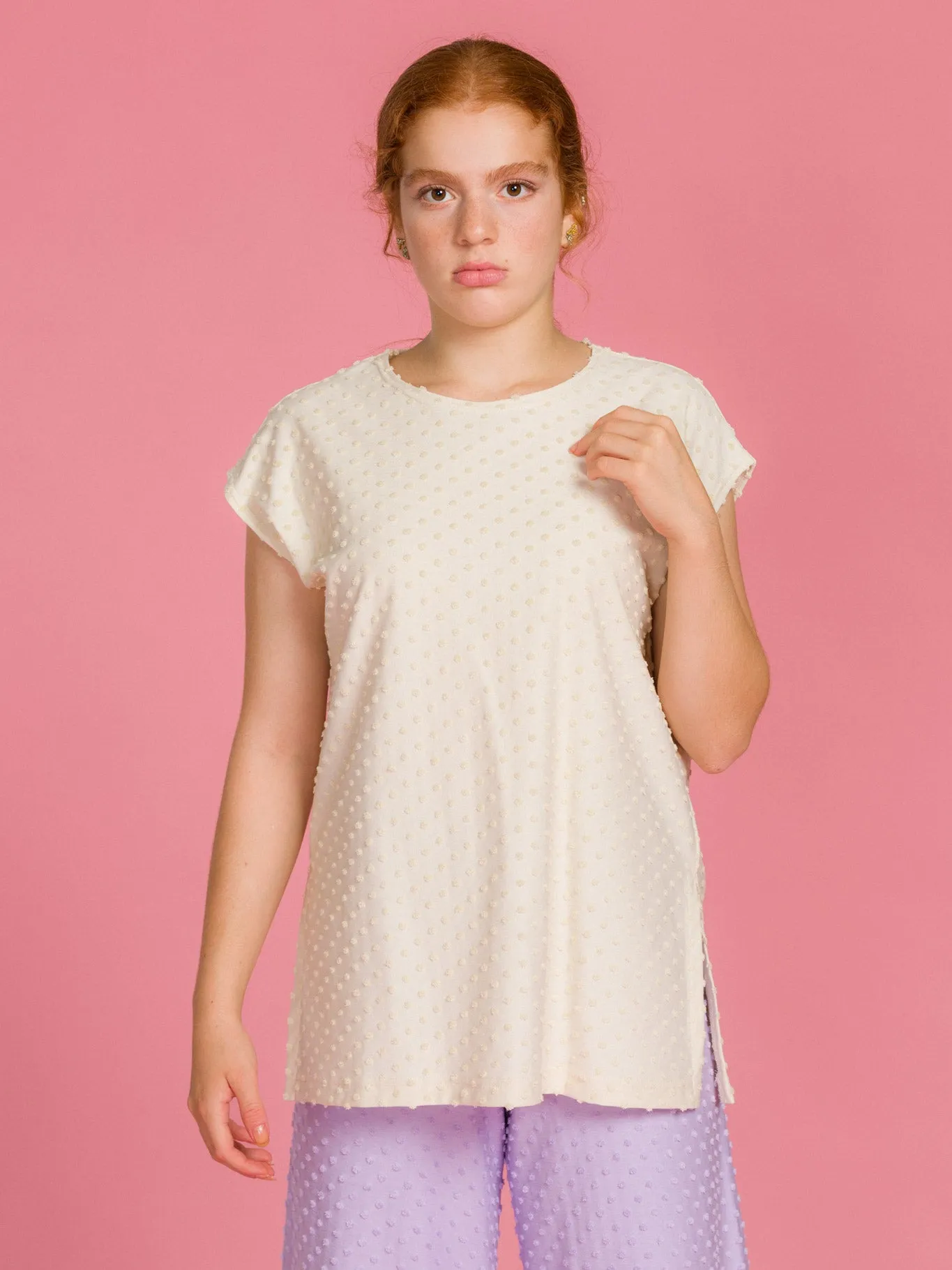 Blake Top Creme Dot