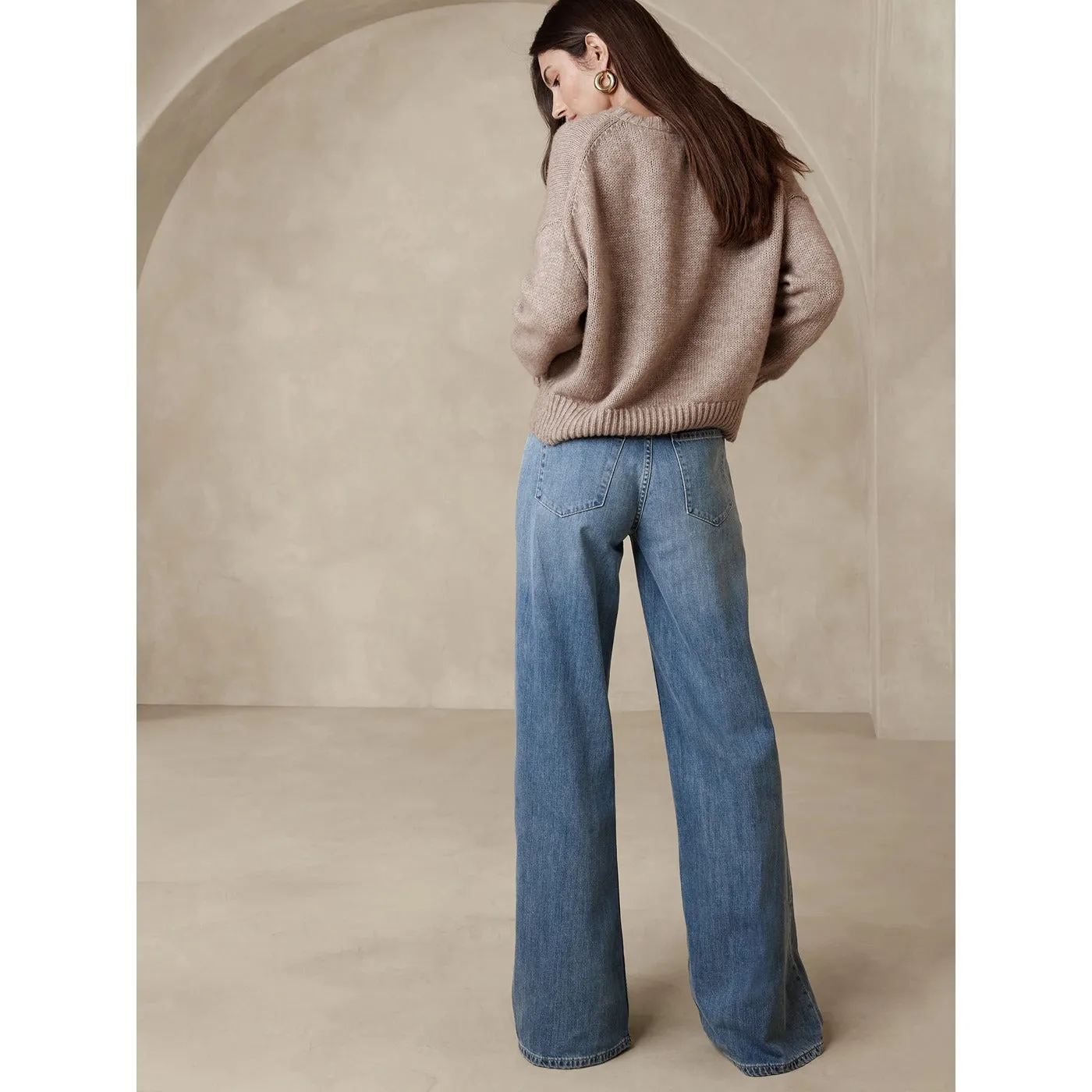 BR Blue Wide Leg Jeans