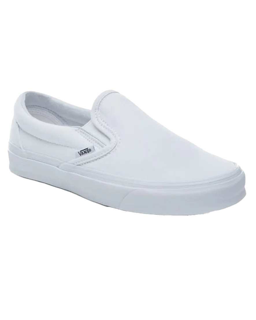 Classic Slip-On Shoes in White