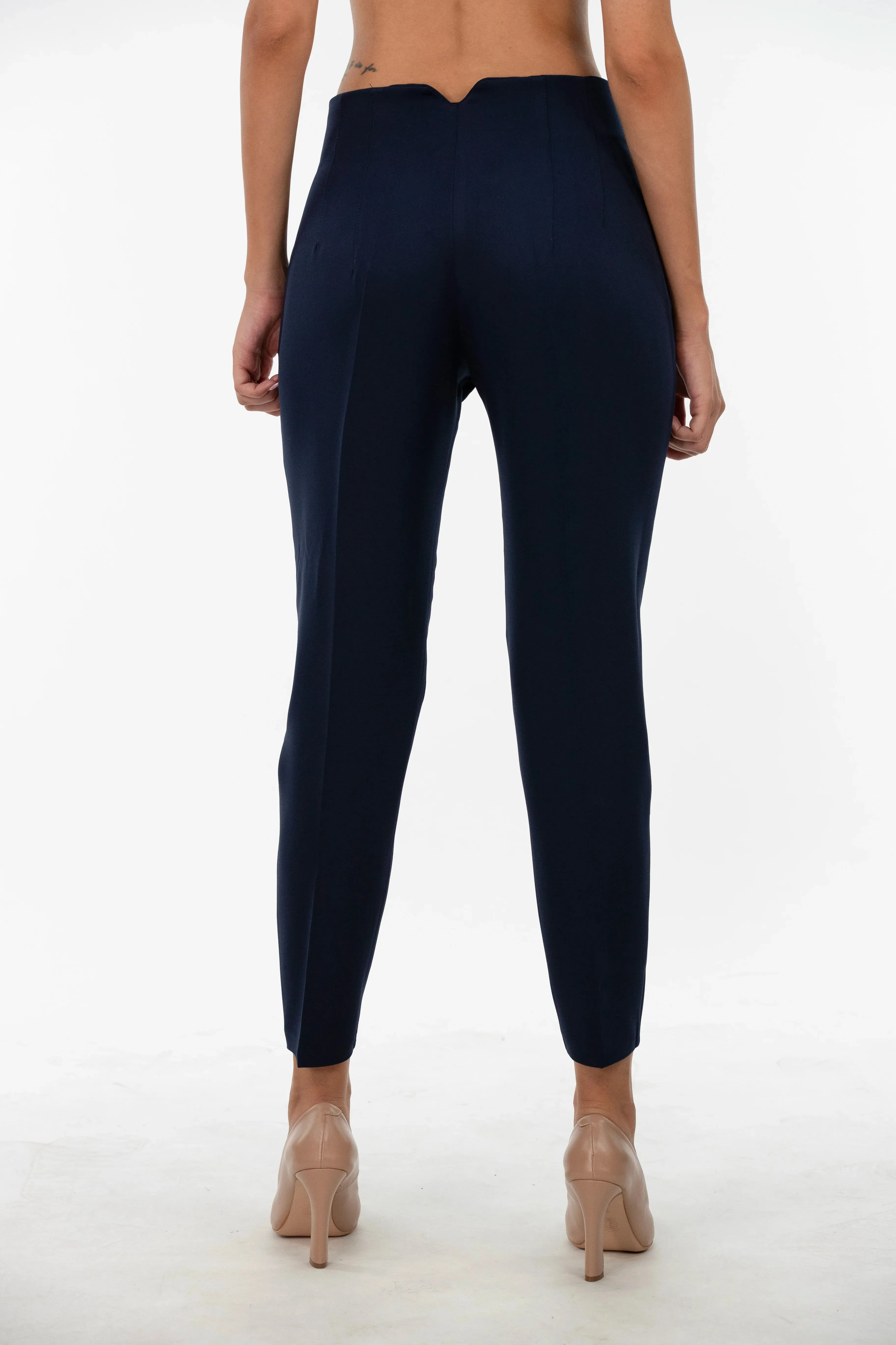 Classy Slim Fit Navy Pants