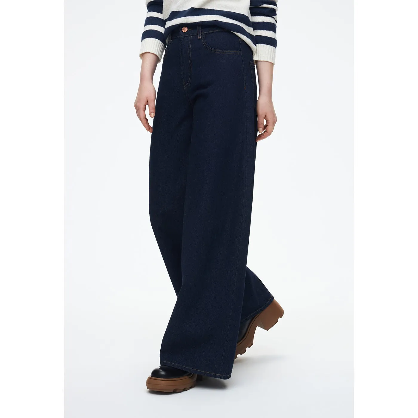 Dark Wash Wide Leg Jeans