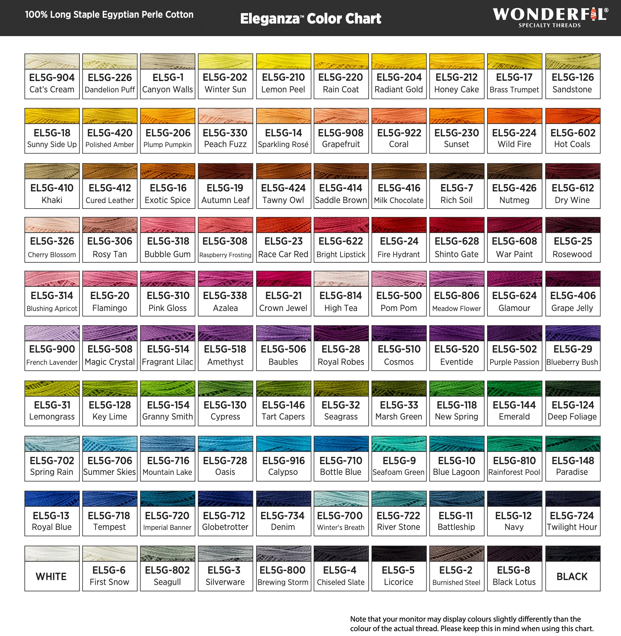 Eleganza #8 Perle Cotton by WonderFil | EL5G-810 Rainforest Pool | 5 grams