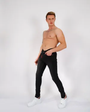ELIE BALLEH CHARCOAL DENIM JEANS Pants