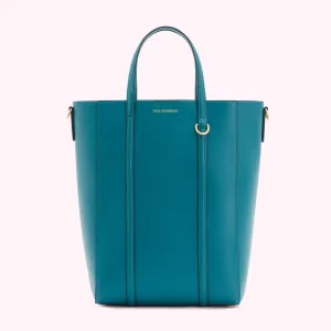 EMERALD LEATHER I LOVE LULU GARBO TOTE BAG