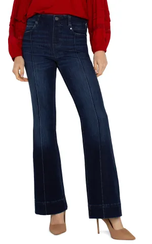 FLARE GIA GLIDER DARK BLUE WASH JEAN