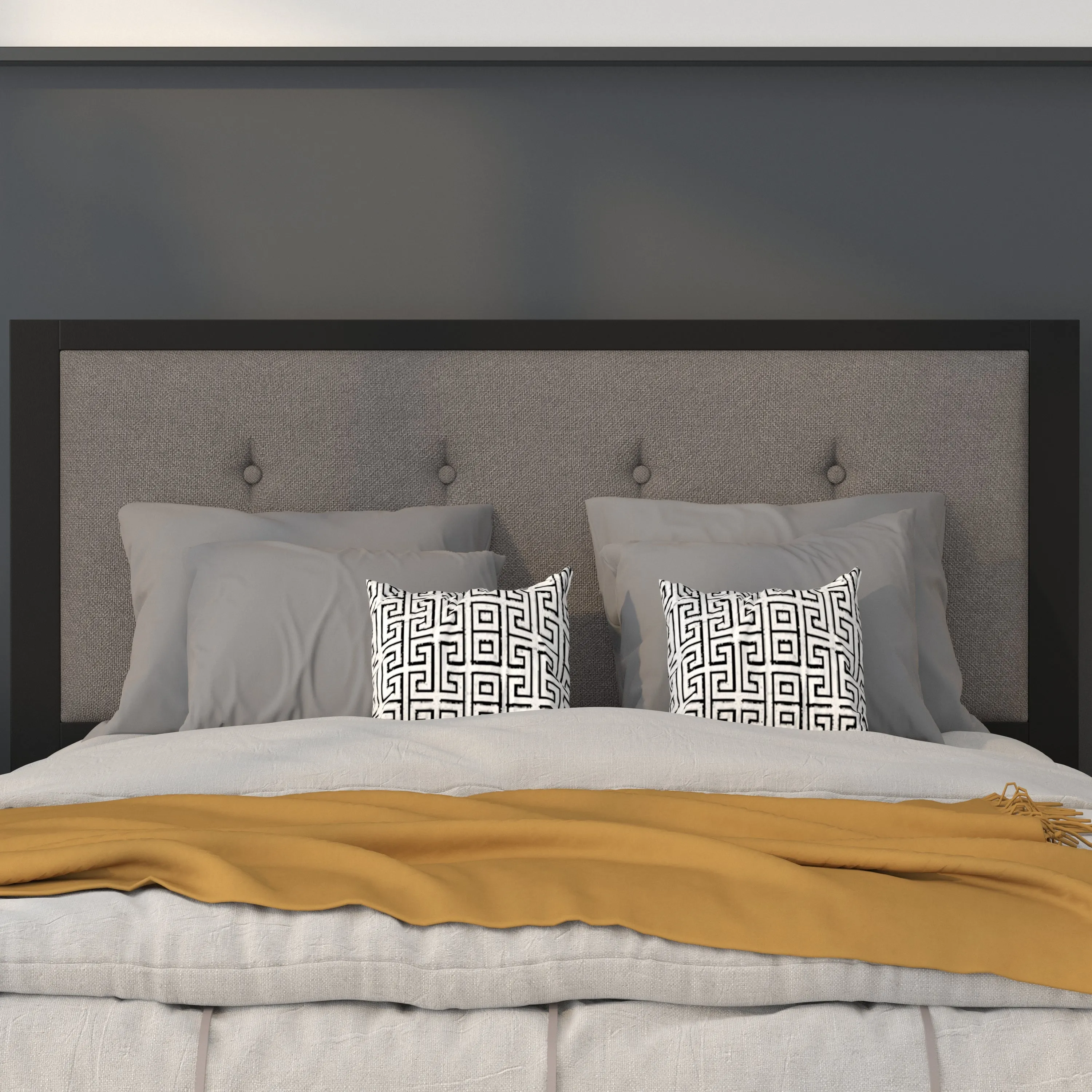 Full Dark Gray Headboard HG-HB1725-F-DG-GG