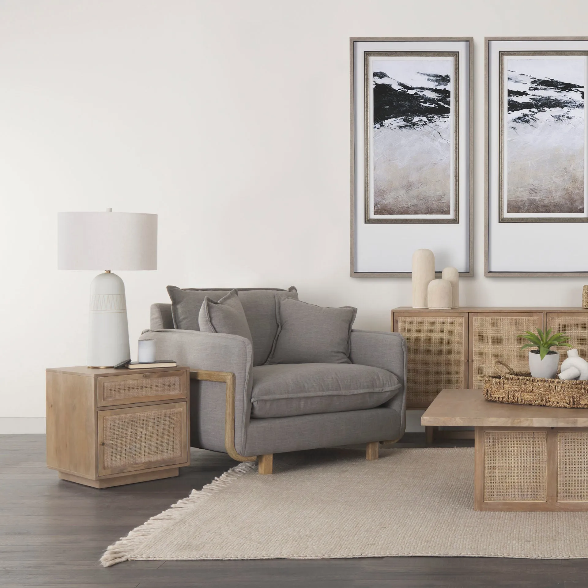 Georgia Nightstand in Light Wash