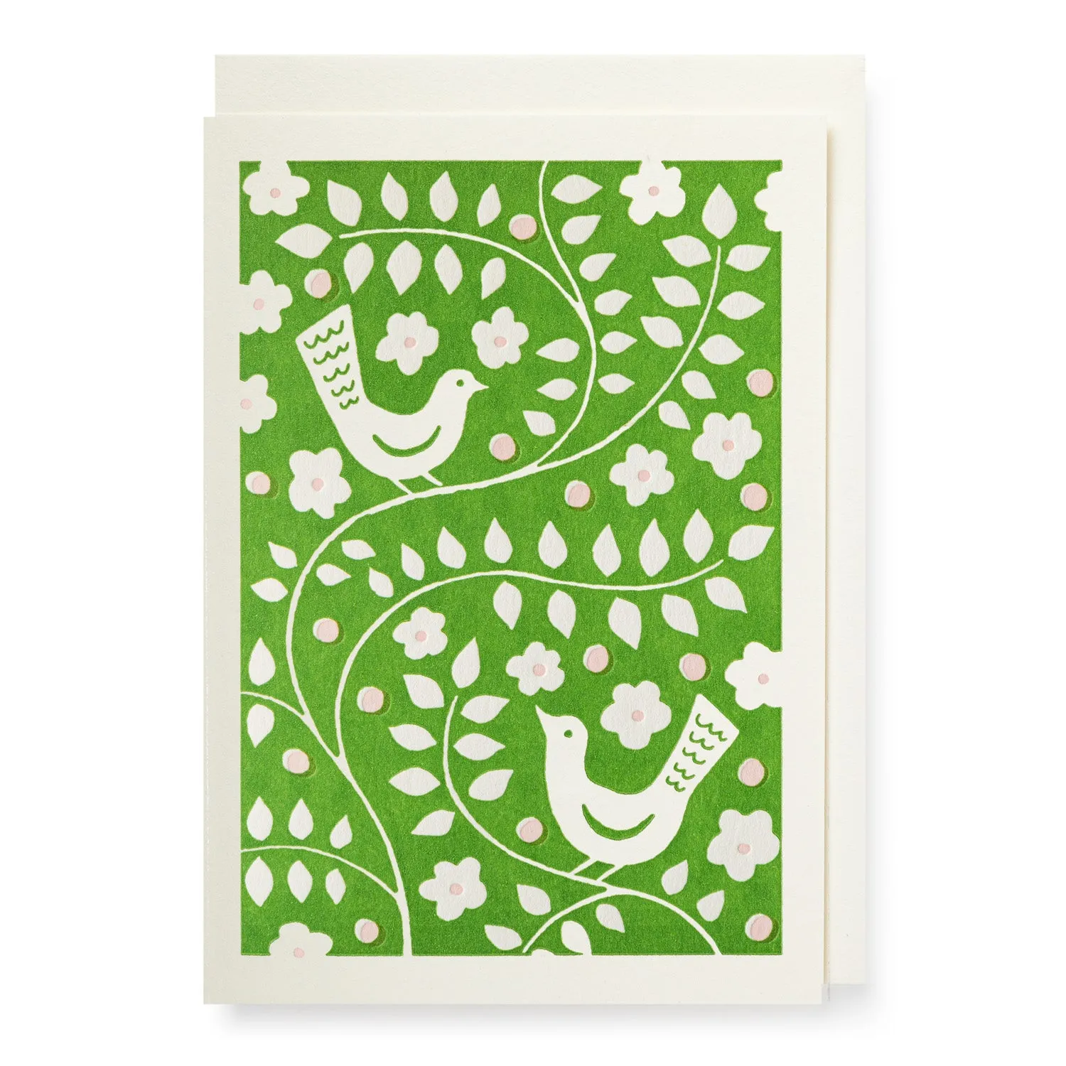 Green Ariana Bird Notecards Set