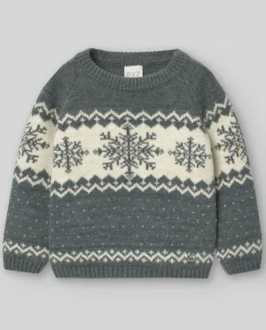 Grey Fairisle Sweater