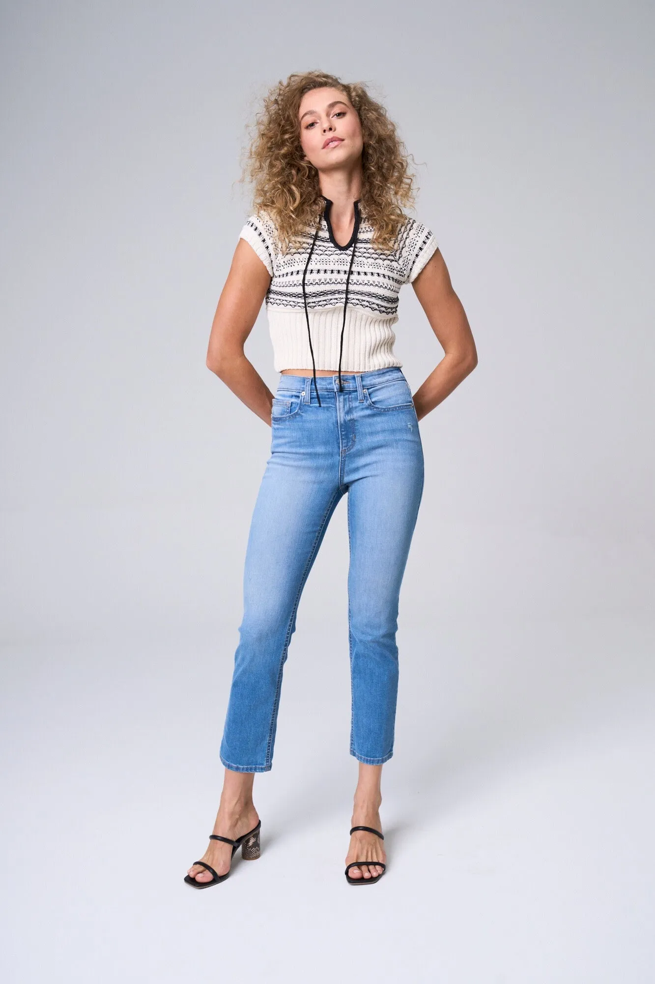 HIGH RISE ULTRA STRETCH SLIM FIT JEANS IN MEDIUM DARK  /  SP-P12629MD