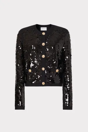 Iman Sequin Knit Cardigan