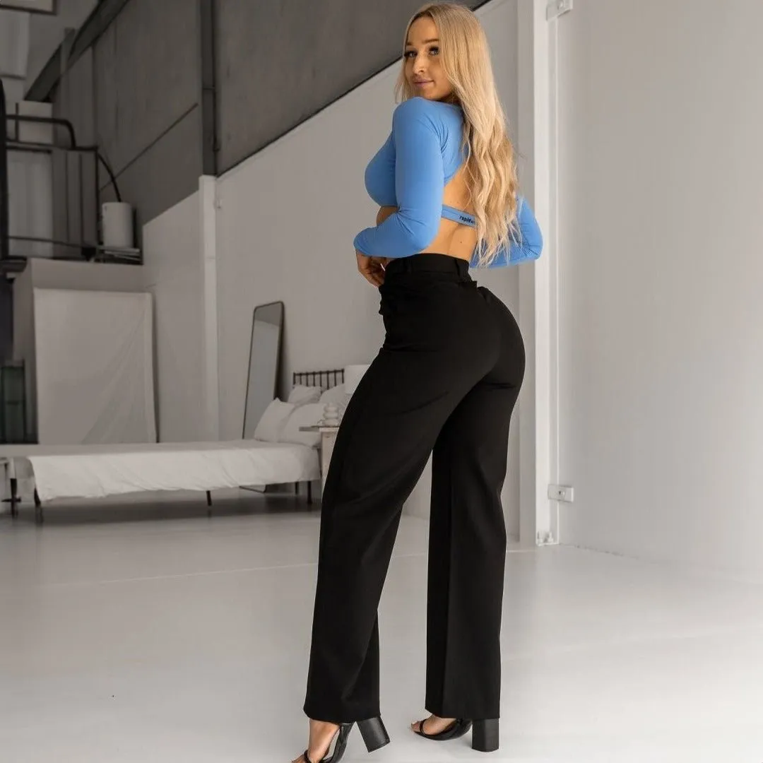 Impact Wide Leg Pants - Black