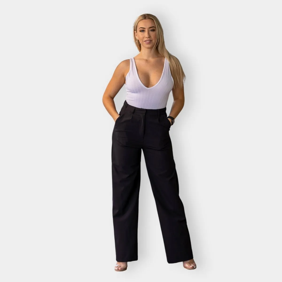 Impact Wide Leg Pants - Black