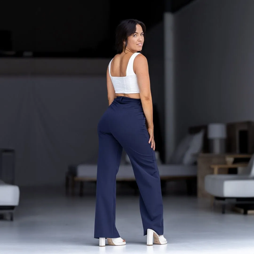 Impact Wide Leg Pants - Navy
