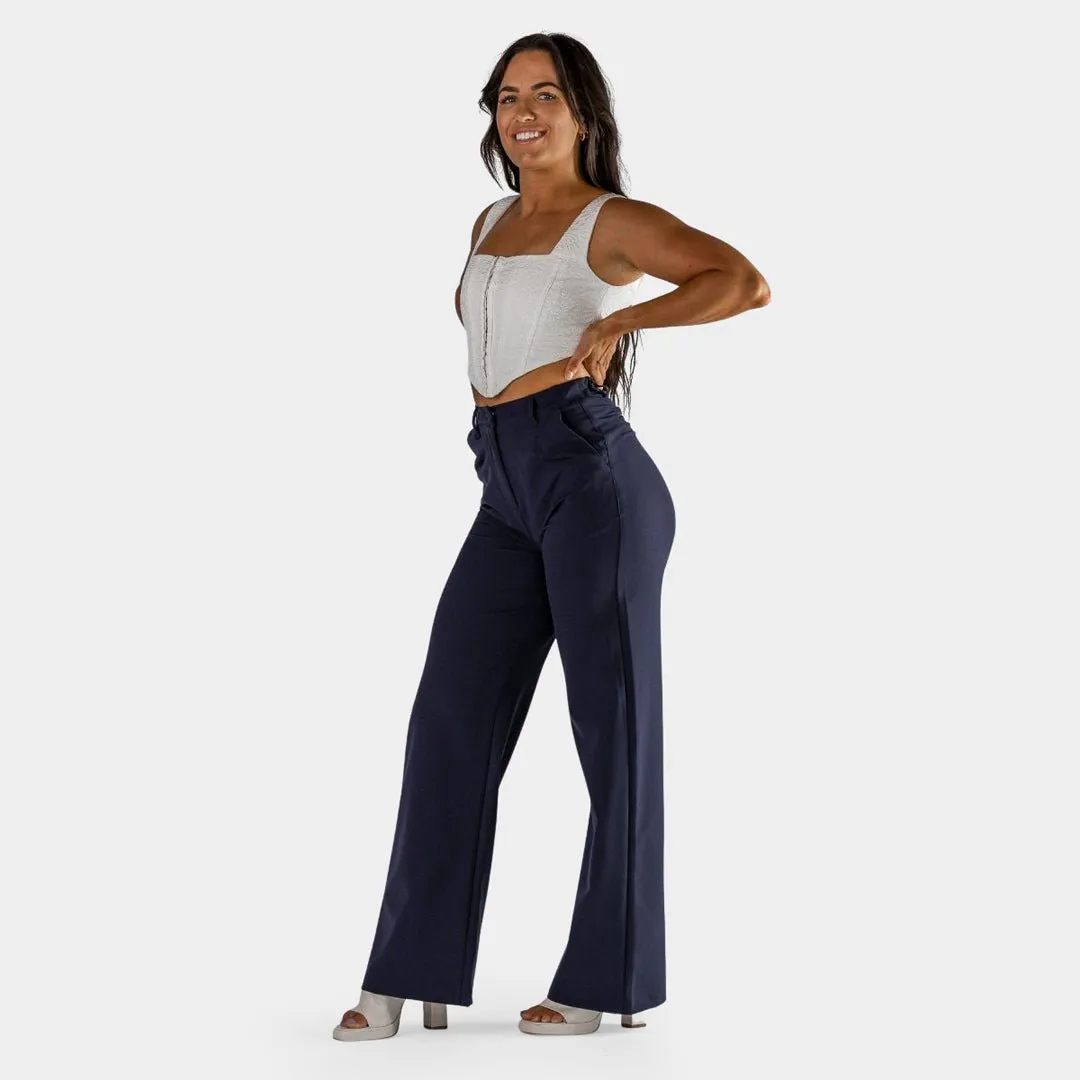 Impact Wide Leg Pants - Navy