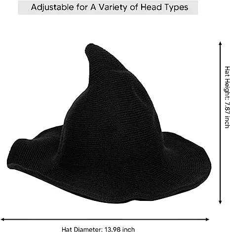 Knitted Wool Hat (Black)
