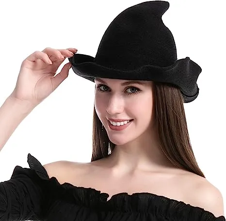 Knitted Wool Hat (Black)