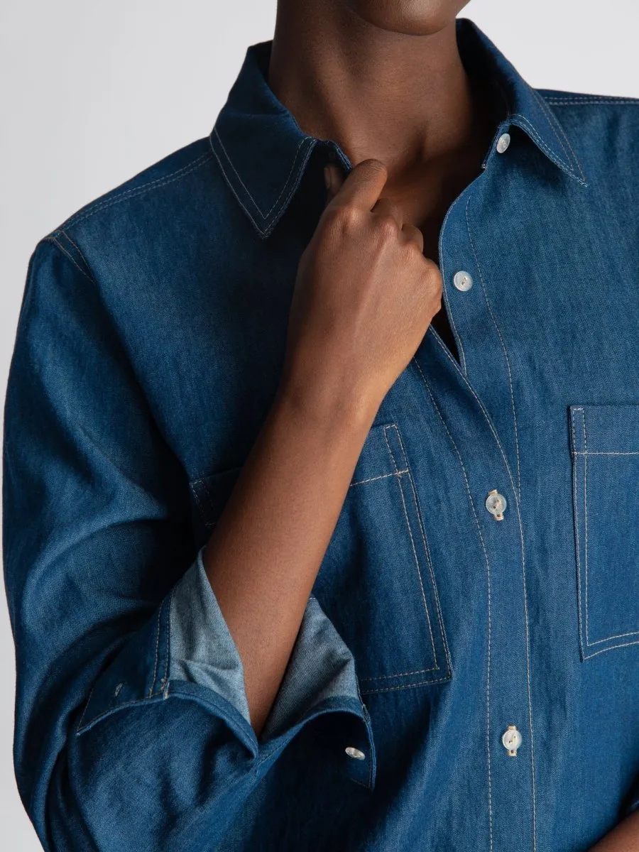 Lepidoptere Denise Shirt (Dark Denim)
