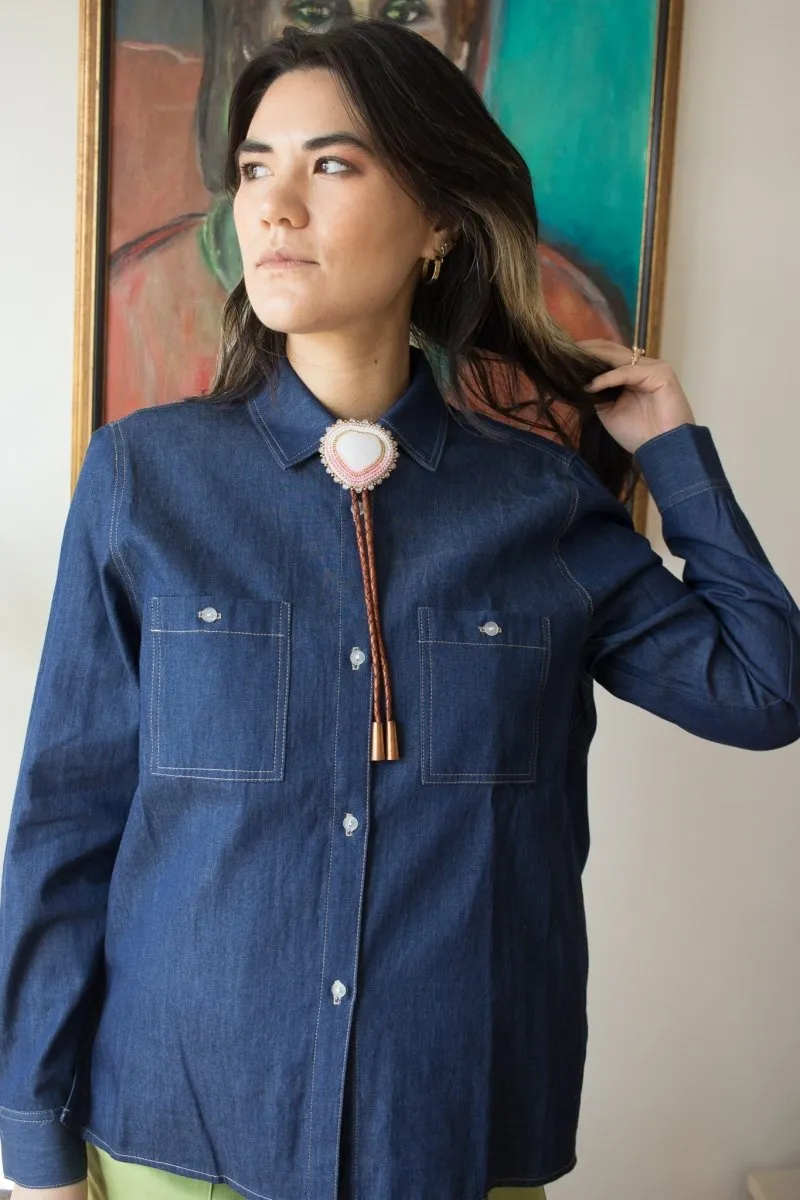 Lepidoptere Denise Shirt (Dark Denim)