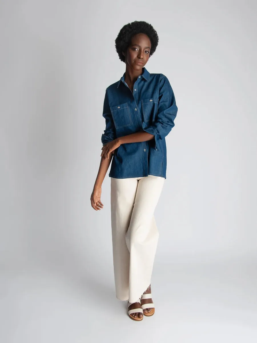 Lepidoptere Denise Shirt (Dark Denim)