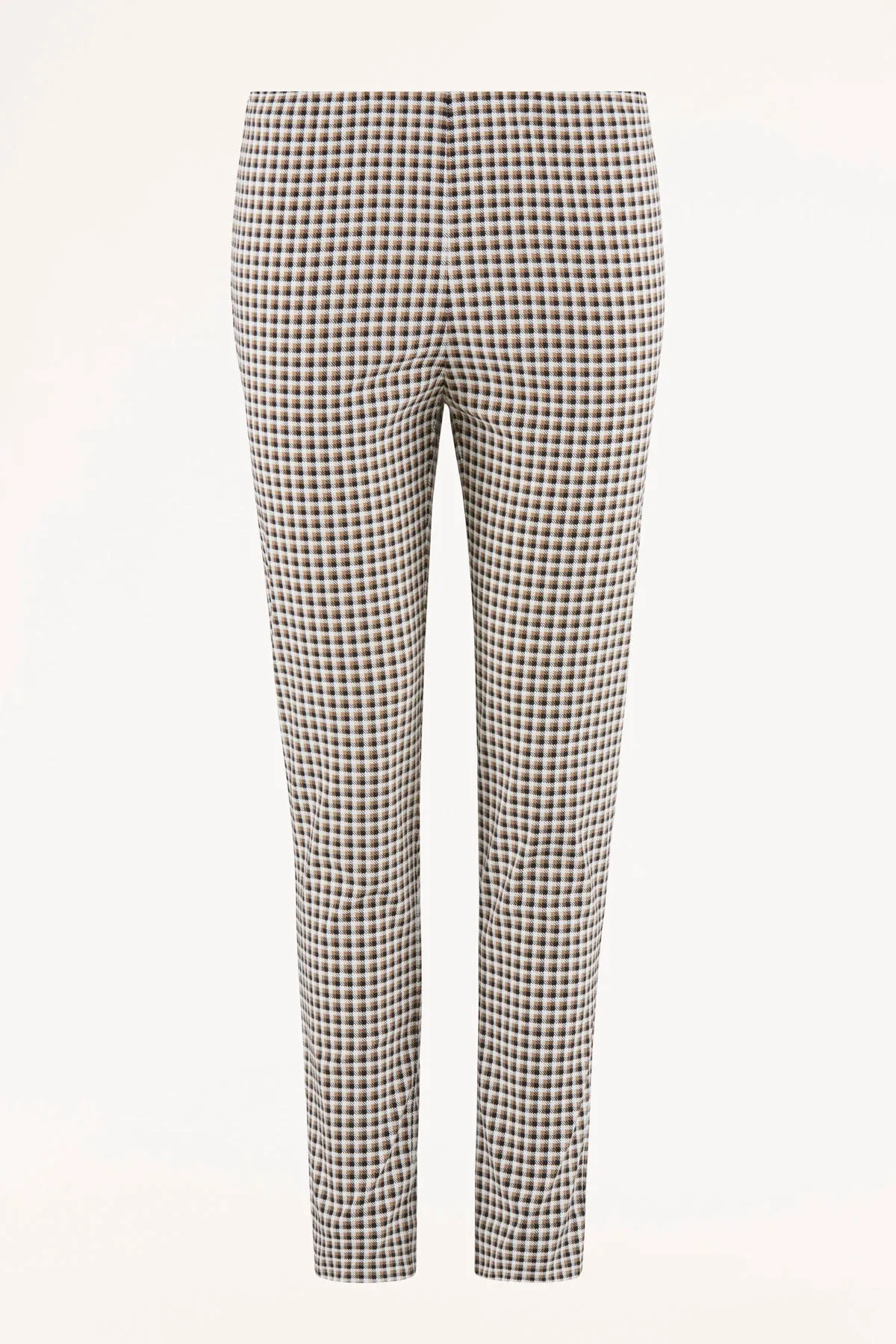 Liv Check Pant  - Camel Check