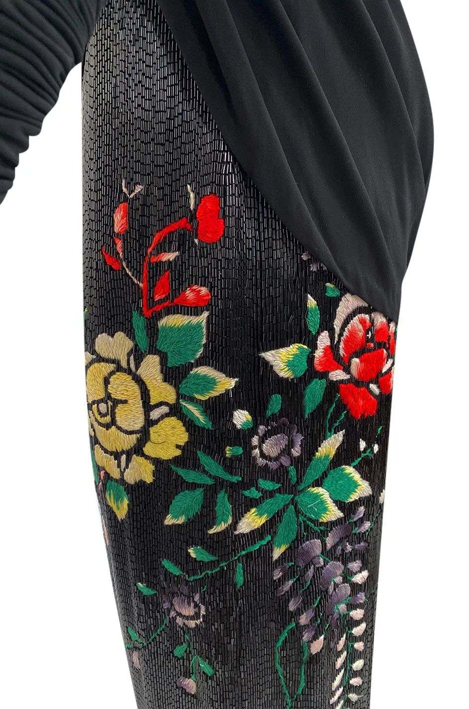 Masterpiece Fall 2001 Jean Paul Gaultier Runway Haute Couture Beaded & Embroidered Pant w Silk Jersey Top Set