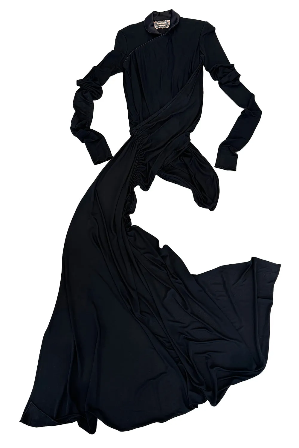 Masterpiece Fall 2001 Jean Paul Gaultier Runway Haute Couture Beaded & Embroidered Pant w Silk Jersey Top Set