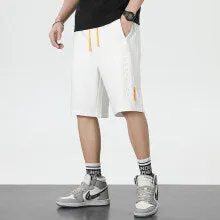 Men's Casual Loose Fit Solid Color Sports Shorts
