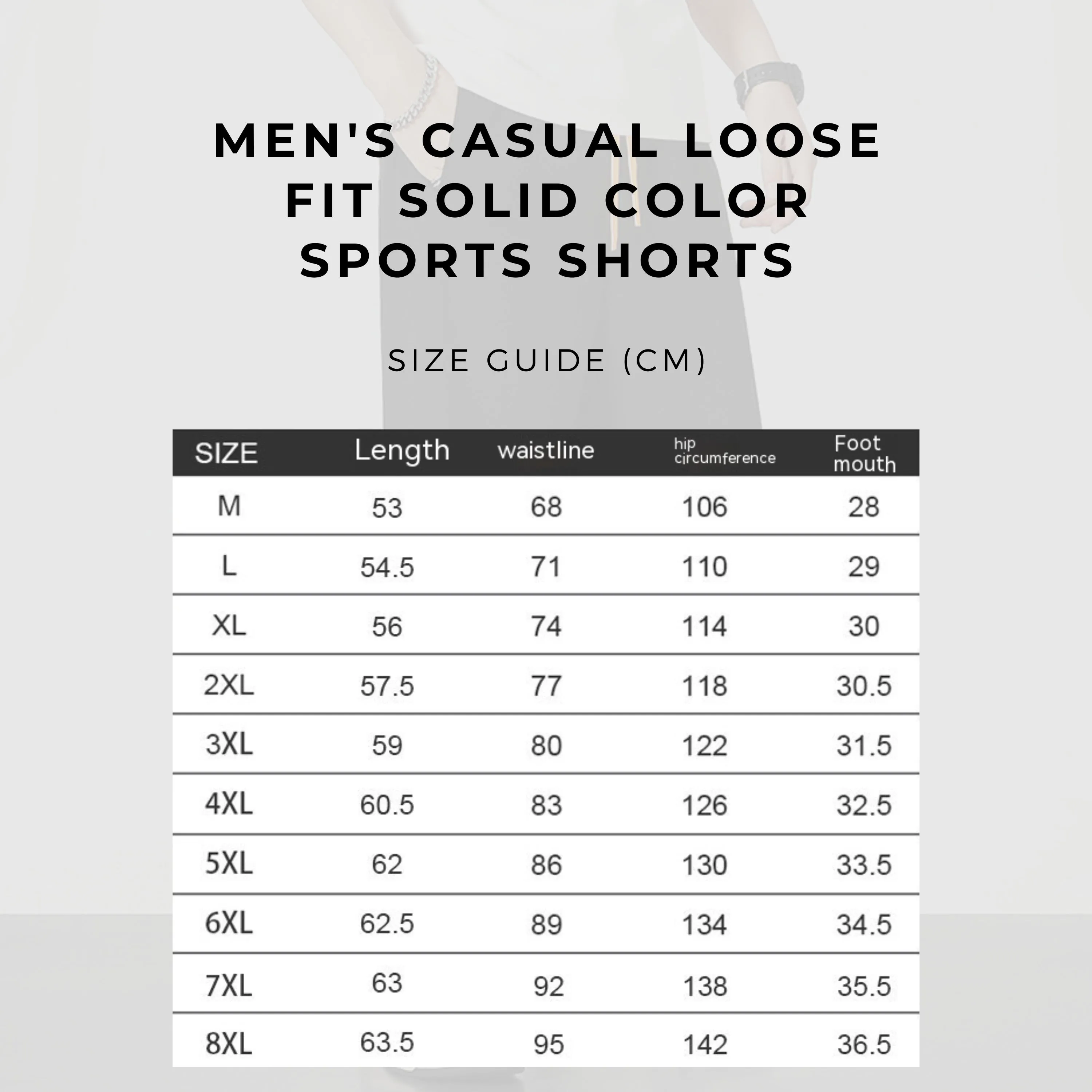Men's Casual Loose Fit Solid Color Sports Shorts