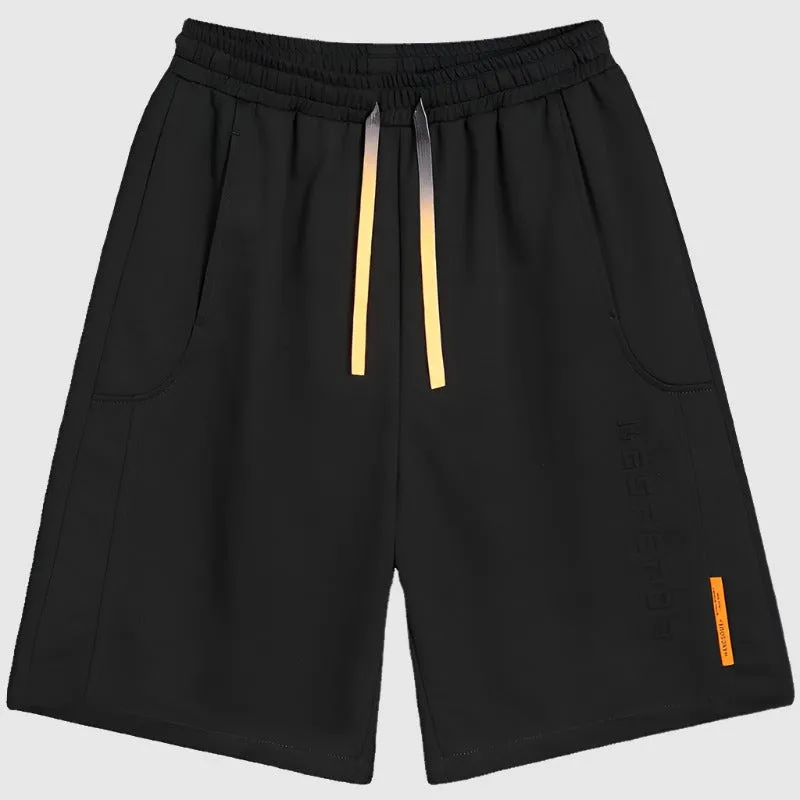 Men's Casual Loose Fit Solid Color Sports Shorts