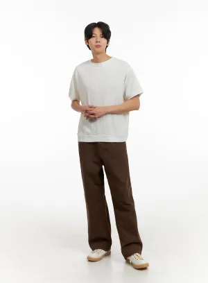 Men's Cotton Wide Fit Pants IY402