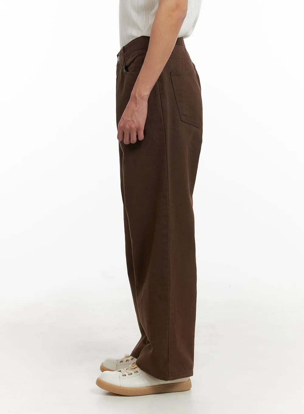 Men's Cotton Wide Fit Pants IY402