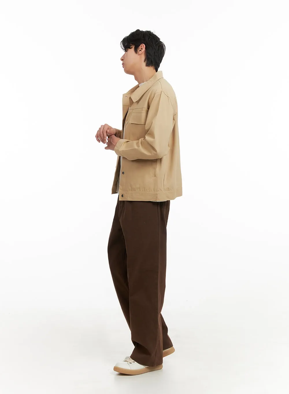Men's Cotton Wide Fit Pants IY402