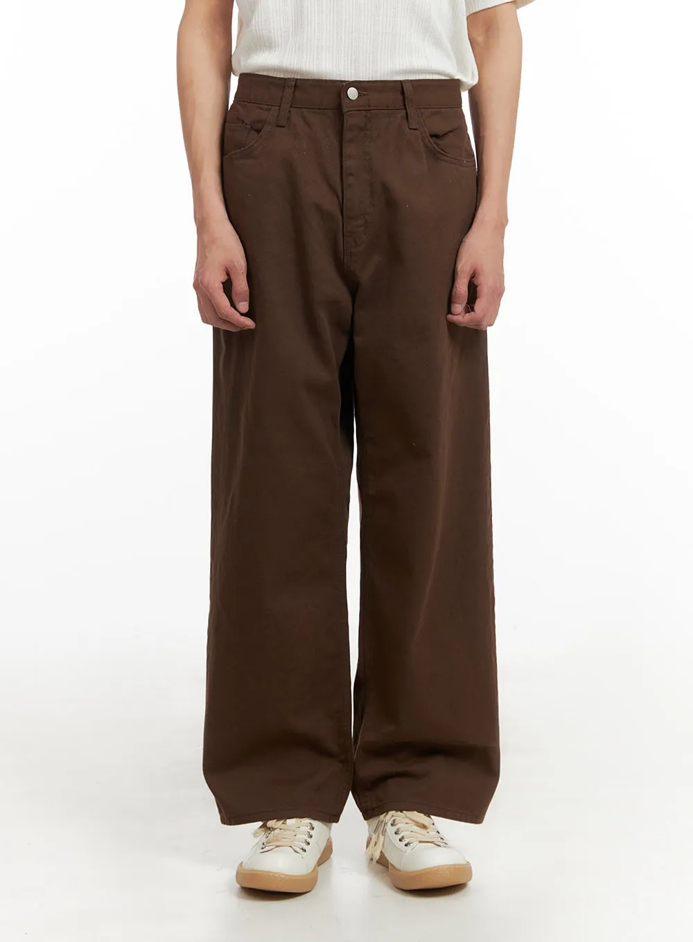 Men's Cotton Wide Fit Pants IY402