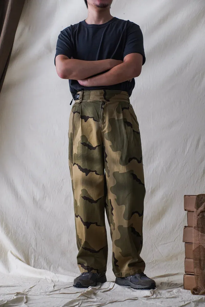 Men's Desert Camouflage Gurkha Pants with Tactical Buckle Belt