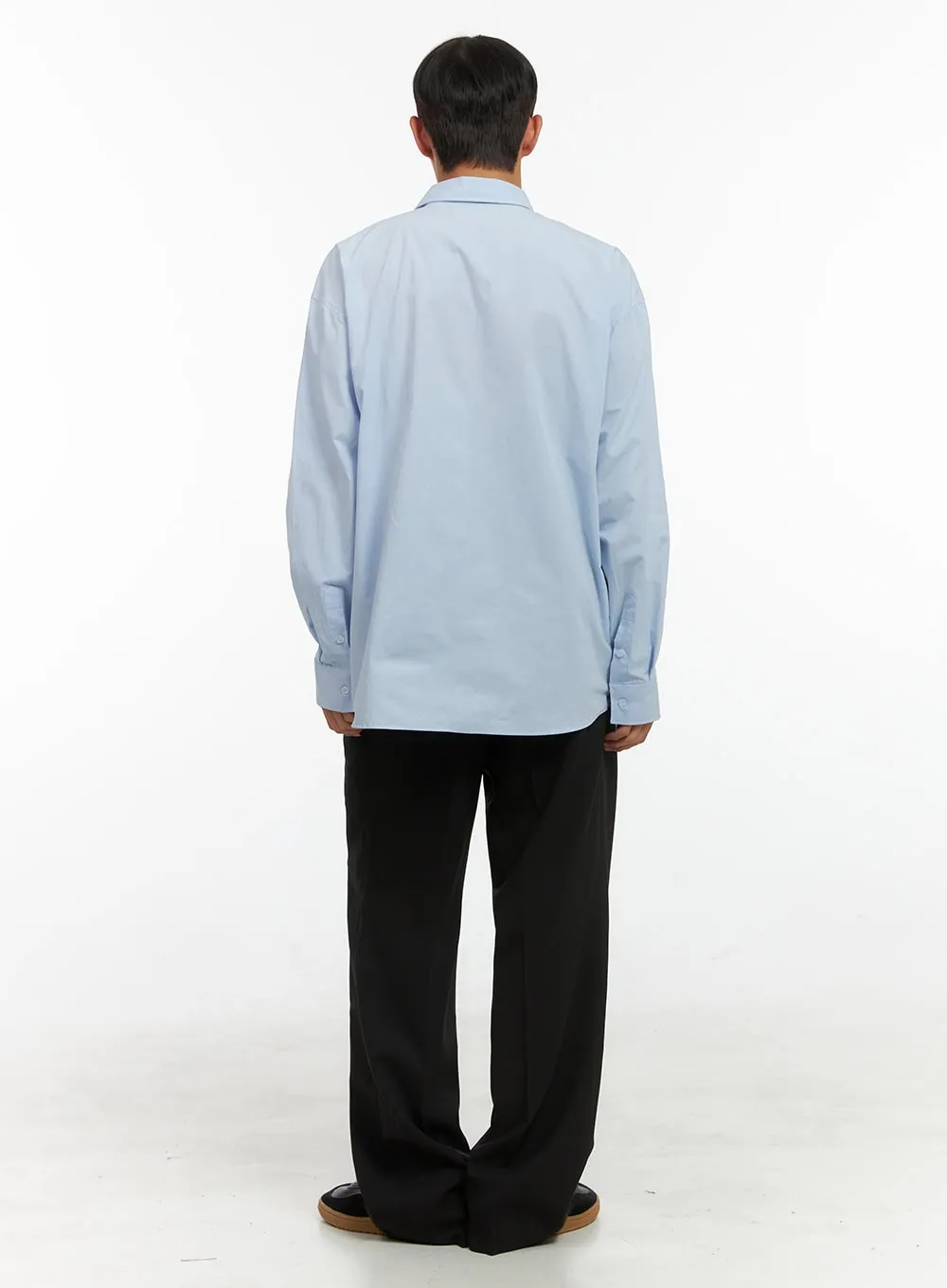 Men's Oversized Basic Cotton Shirt IS419
