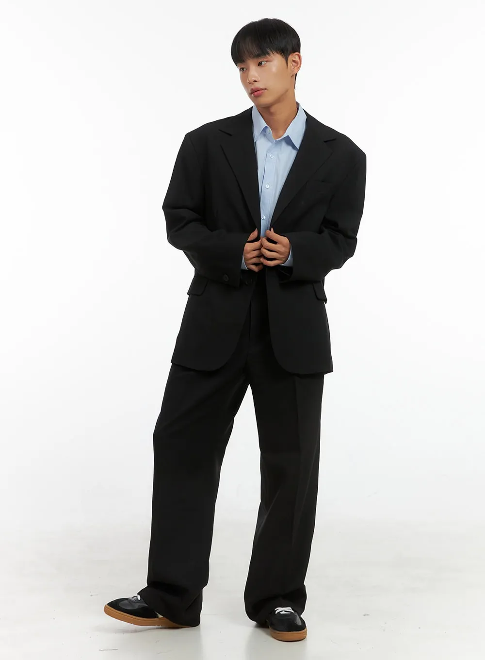 Men's Oversized Basic Cotton Shirt IS419