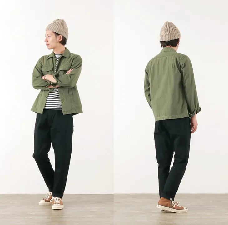 SANCA / Black denim tapered 5P trousers