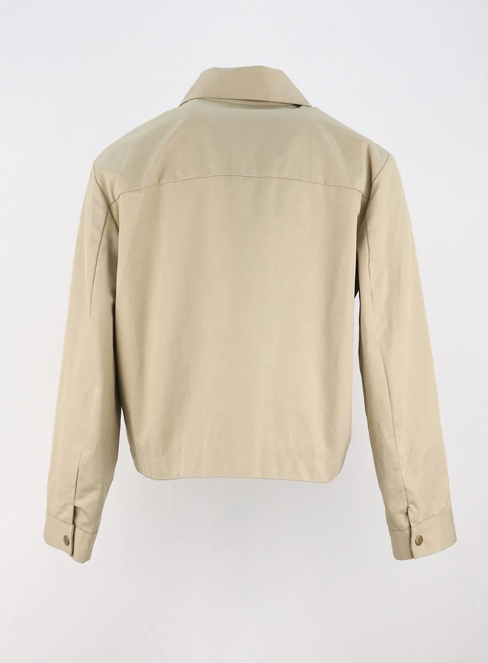 Snap Button Collared Jacket OS325
