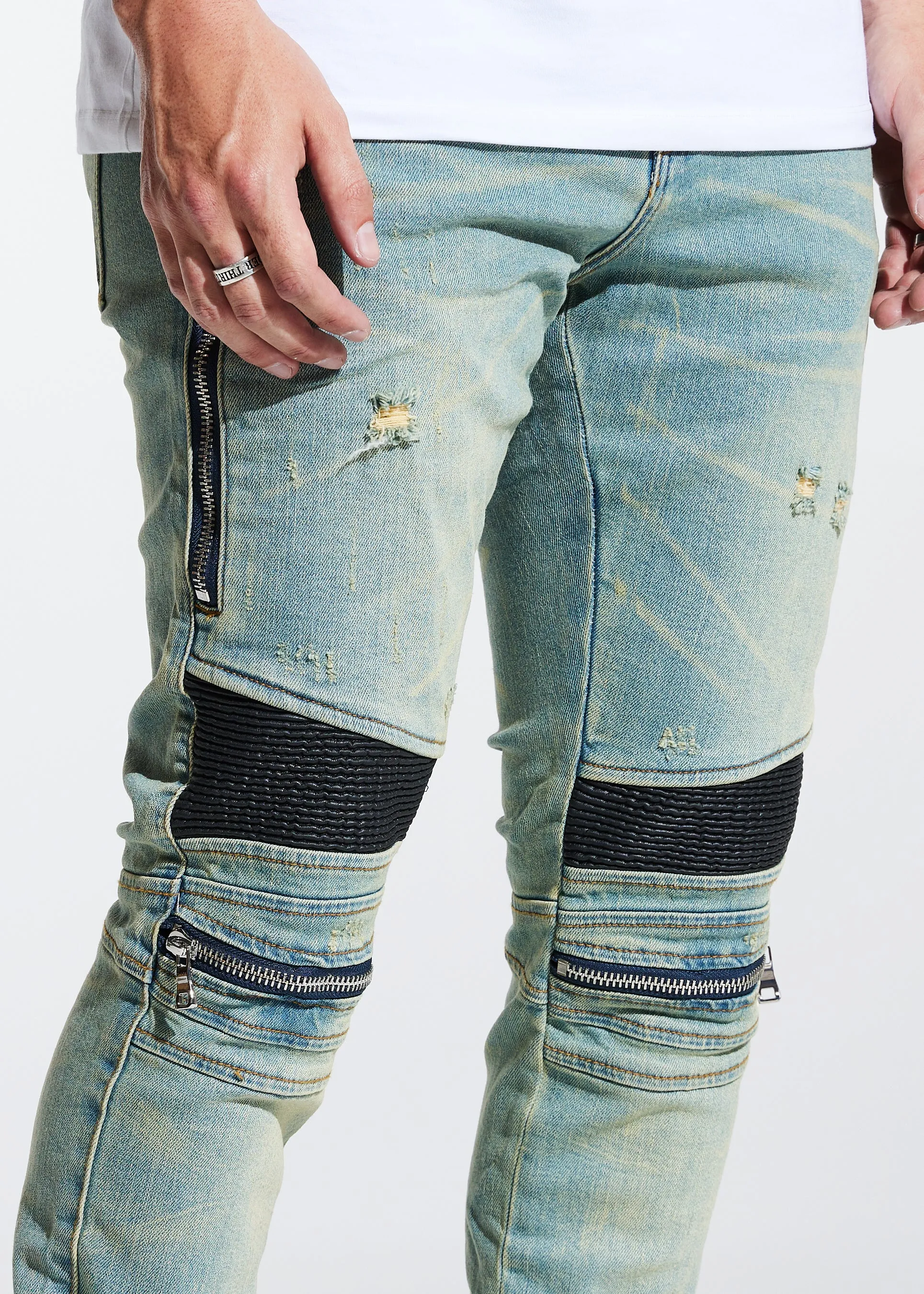 Sunny Biker Denim (Light Wash)