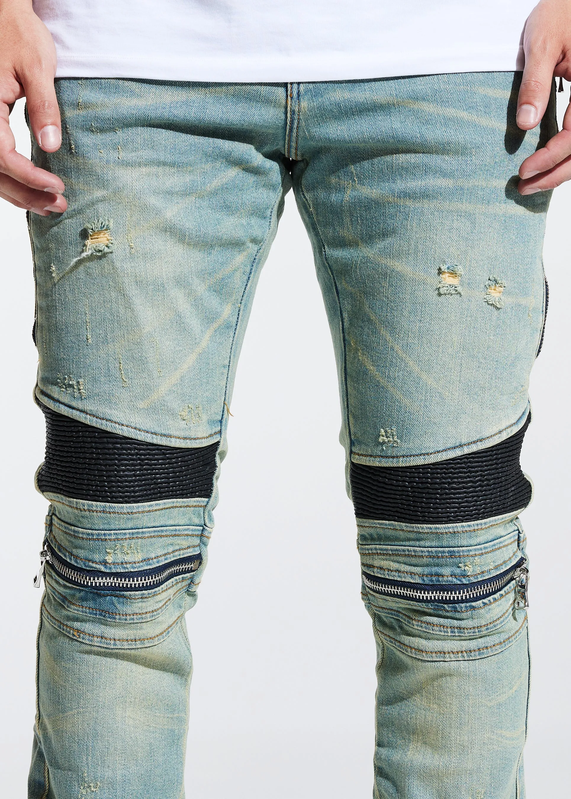 Sunny Biker Denim (Light Wash)