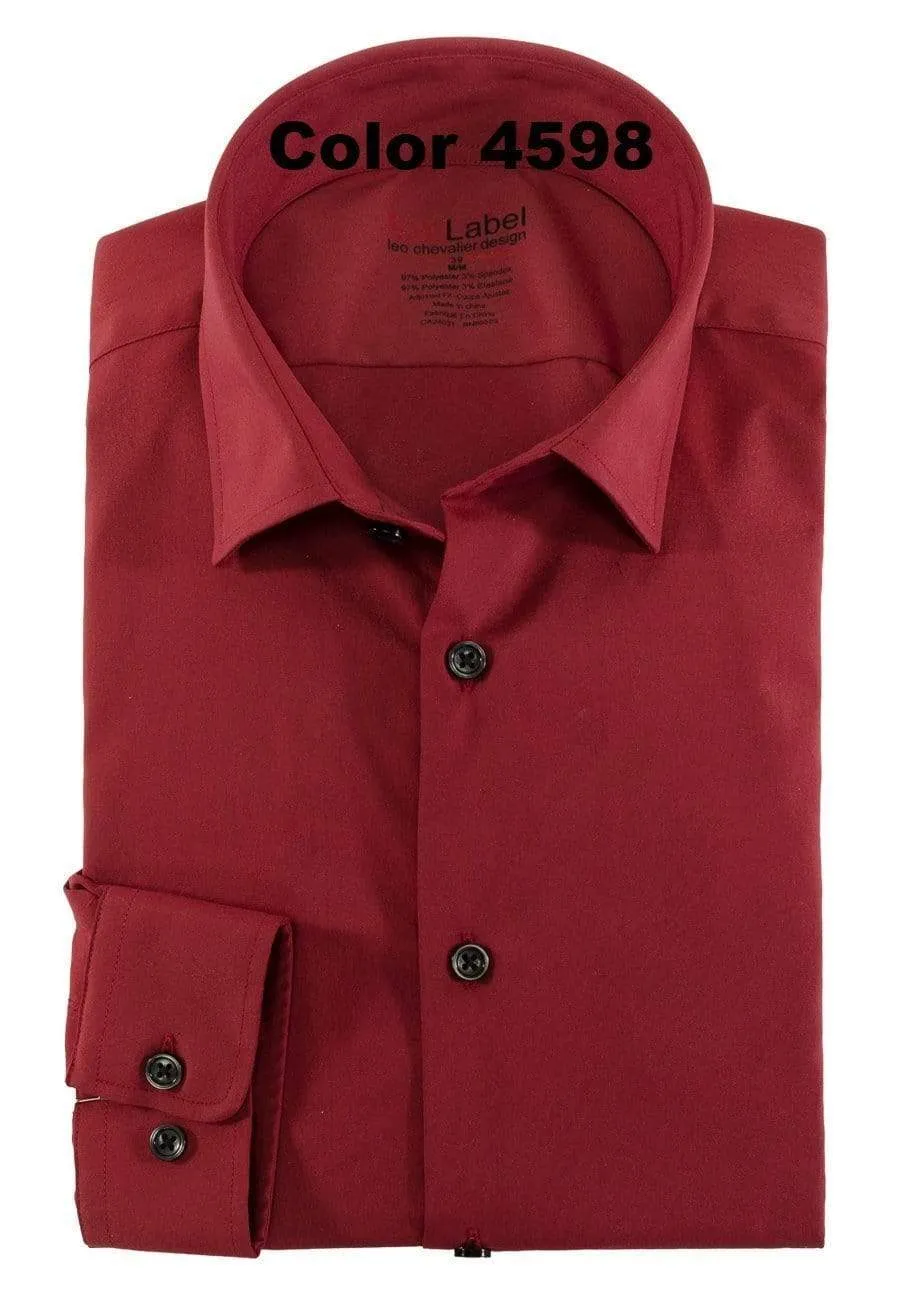 Tall Voyage Performance Fitted Solid Colour Dress Shirt Available in 4 Colors