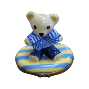 Teddy Bear w Blue Bow