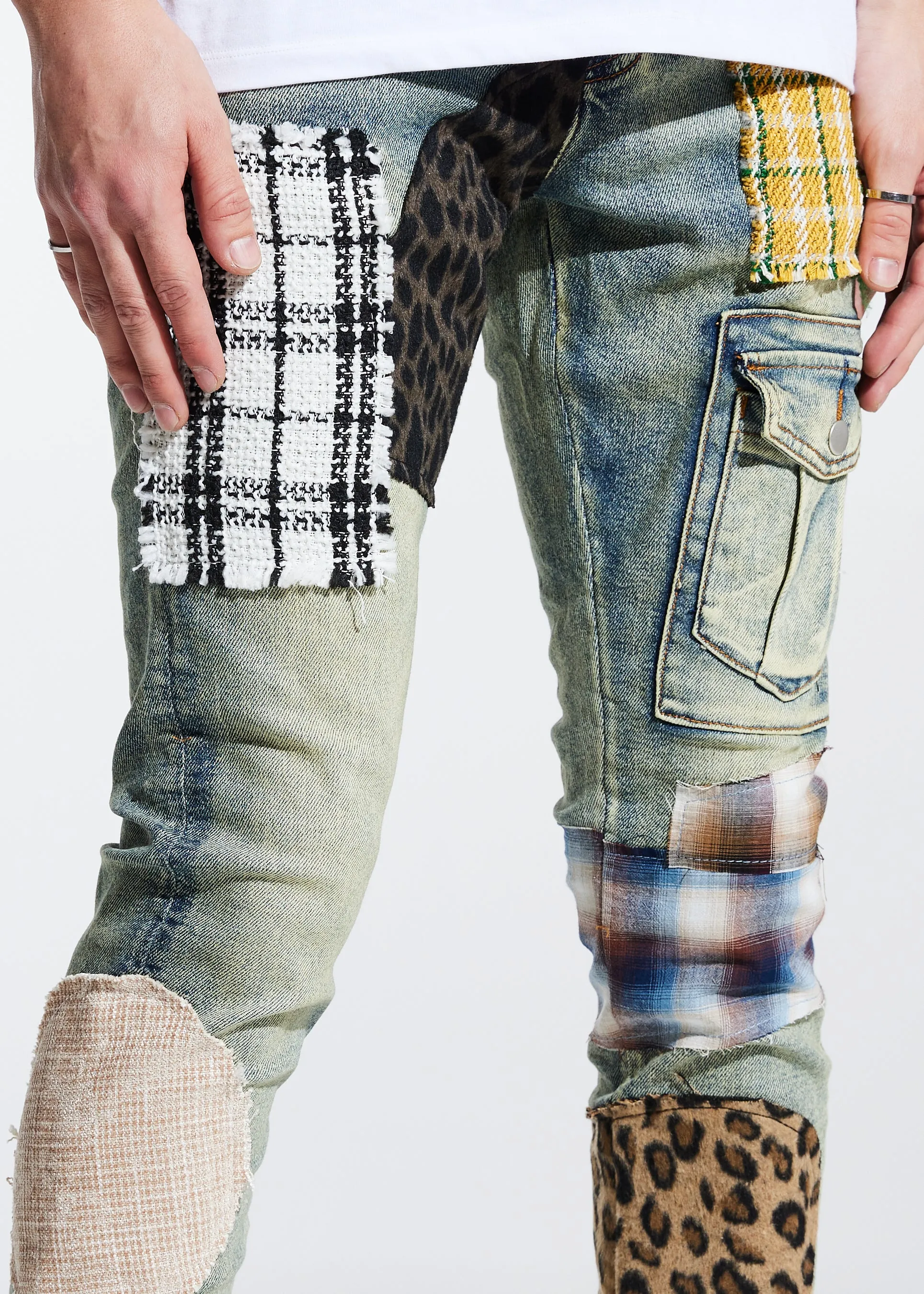 Trey Cargo Denim (Blue)