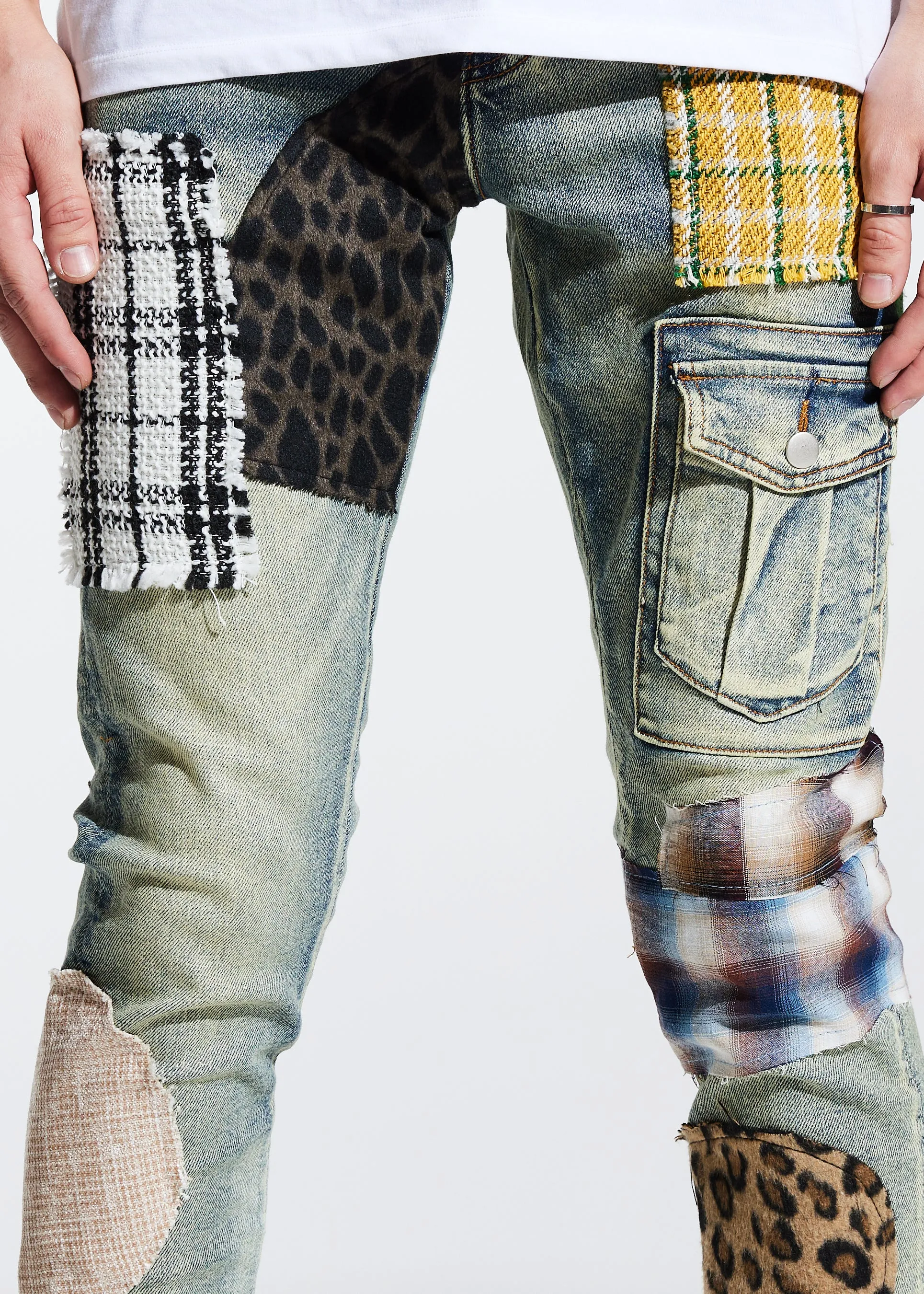 Trey Cargo Denim (Blue)
